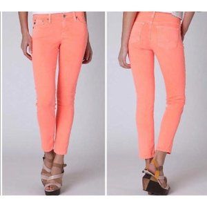 SOLD AG Adriano Goldschmied Neon Pink Jeans The Stevie